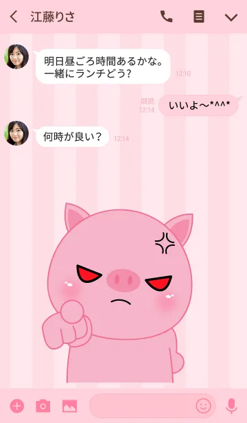 [LINE着せ替え] Angry Pig Icon Theme (jp)の画像3
