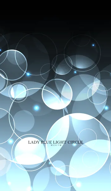 [LINE着せ替え] LADY BLUE LIGHT CIRCLEの画像1