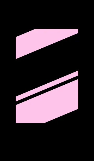 [LINE着せ替え] シンプル ピンクと黒 ロゴ無し No.2の画像1