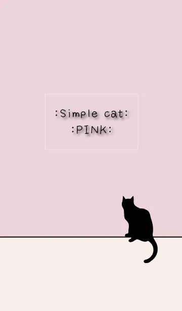 [LINE着せ替え] =SIMPLE CAT PINK=の画像1