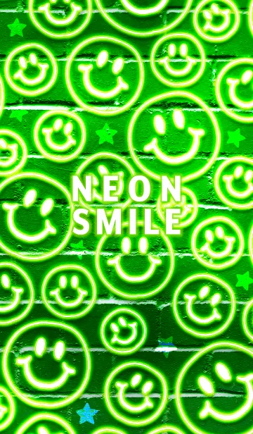 [LINE着せ替え] NEON SMILE <GREEN2>の画像1