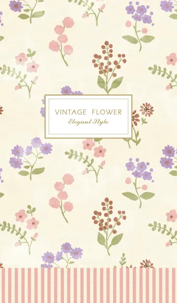 [LINE着せ替え] Elegant Vintage Flowerの画像1
