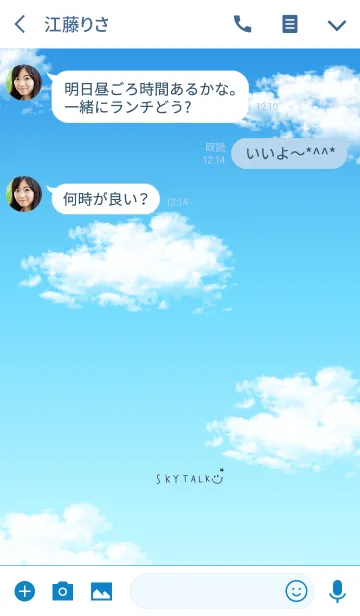 [LINE着せ替え] 空。大人シンプル。の画像3