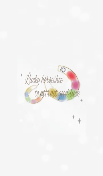 [LINE着せ替え] グレー / 全幸運を呼ぶホースシューの画像1