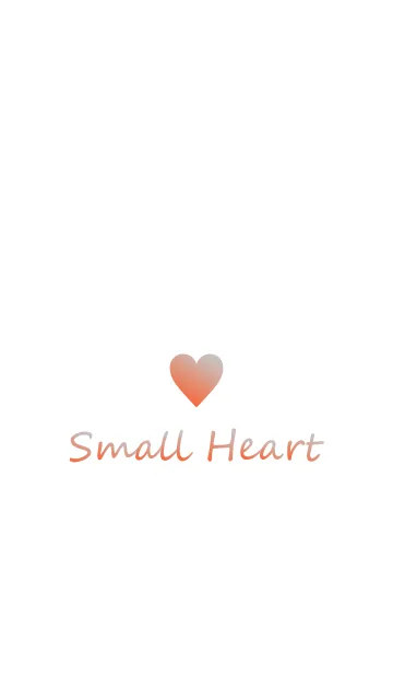 [LINE着せ替え] Small Heart *Orange+Gray*の画像1