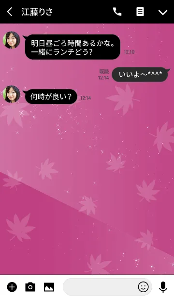 [LINE着せ替え] Simple series 12 -Color17 - Autumn Mapleの画像3