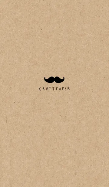 [LINE着せ替え] ひげとクラフト紙。の画像1