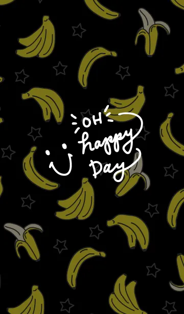 [LINE着せ替え] バナナと星-スマイル4-の画像1