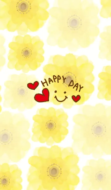 [LINE着せ替え] 黄色いお花-スマイル16-の画像1