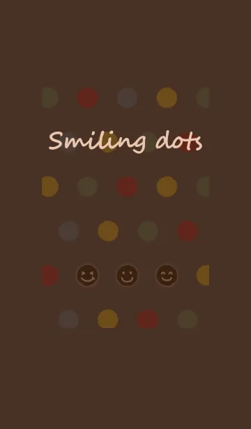 [LINE着せ替え] スマイルドット 02 + テラコッタの画像1