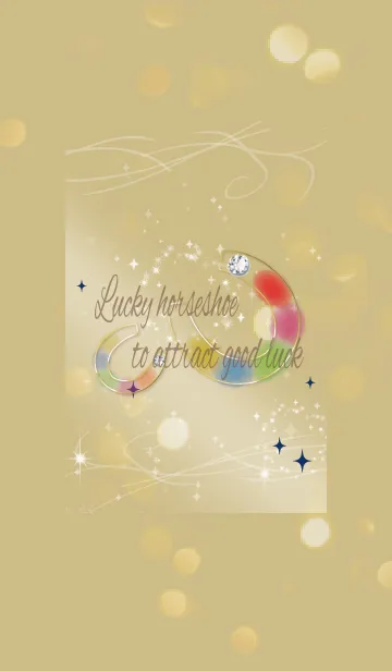 [LINE着せ替え] ネイビー / 全幸運を呼ぶホースシューの画像1