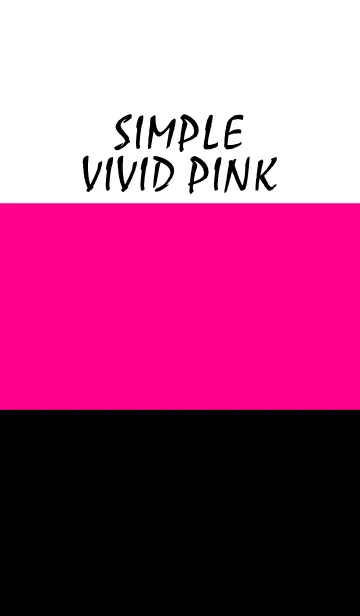 [LINE着せ替え] Simple - VIVID PINK -の画像1