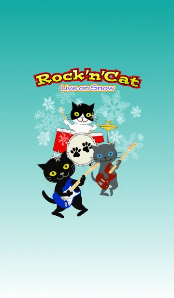 [LINE着せ替え] Rock'n Cat, Live on Snow.の画像1