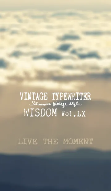 [LINE着せ替え] VINTAGE TYPEWRITER WISDOM Vol.LXの画像1