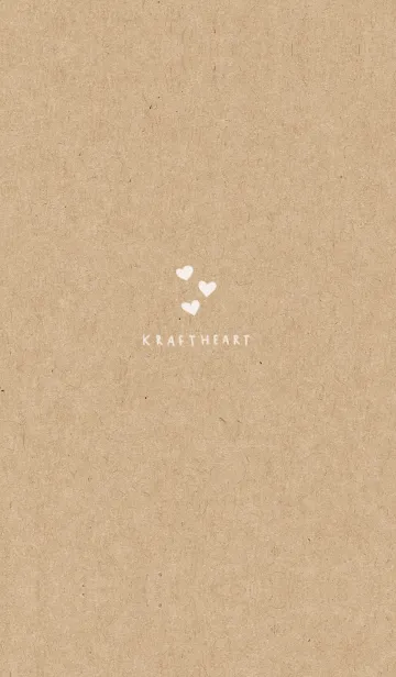 [LINE着せ替え] ハート♡クラフト紙の着せ替えの画像1