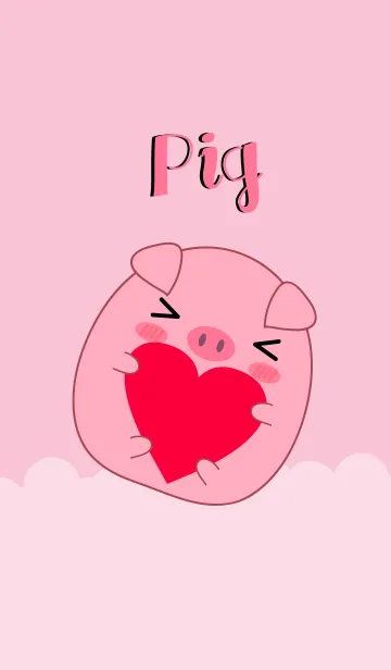 [LINE着せ替え] Cute Fat Pig Theme Vr.2 (jp)の画像1