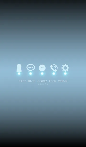 [LINE着せ替え] LADY BLUE LIGHT ICON THEME -MEKYM-の画像1