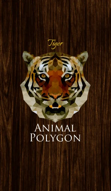 [LINE着せ替え] ANIMAL POLYGON [Tiger]の画像1