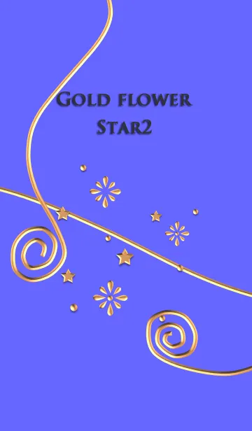 [LINE着せ替え] 金色の花(星2)の画像1