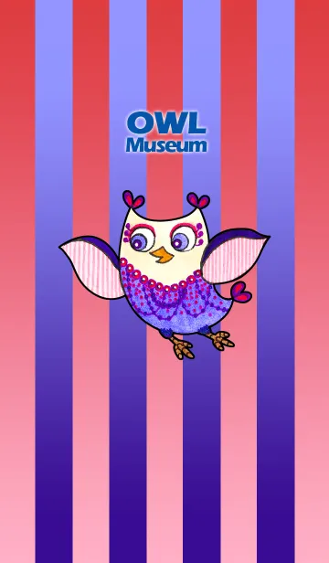 [LINE着せ替え] フクロウ 博物館 125 - Smile Owlの画像1
