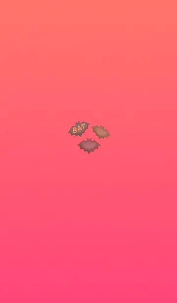 [LINE着せ替え] オレンジこうもりクッキーの画像1