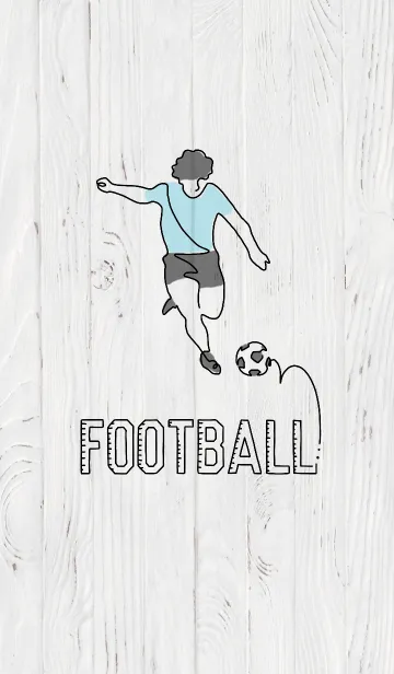 [LINE着せ替え] on-e-lineArt -Football-の画像1