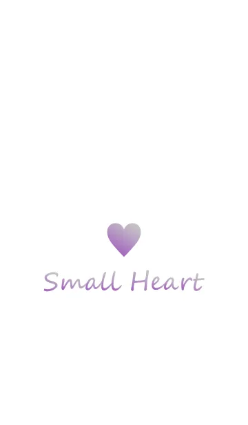 [LINE着せ替え] Small Heart *Purple+Gray*の画像1