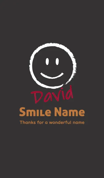 [LINE着せ替え] Smile Name Davidの画像1