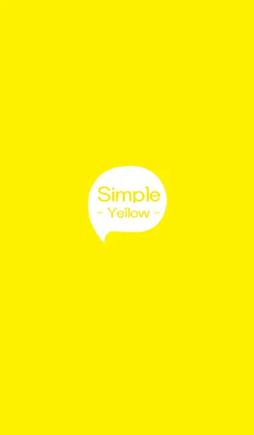 [LINE着せ替え] Simple - Yellow -の画像1