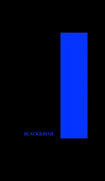 [LINE着せ替え] シンプル 青と黒 ロゴ無し No.4の画像1