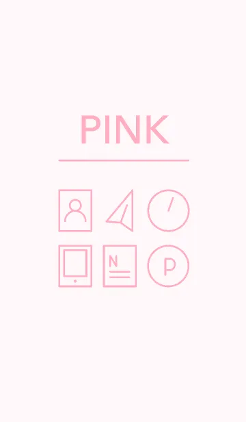 [LINE着せ替え] ピンク アイコンの画像1