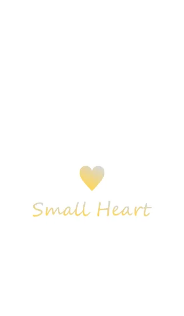 [LINE着せ替え] Small Heart *Yellow+Gray*の画像1