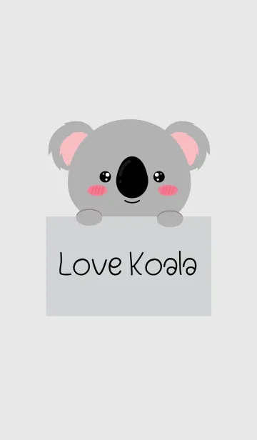 [LINE着せ替え] Simple Love Koala (jp)の画像1