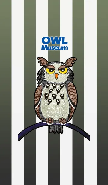 [LINE着せ替え] フクロウ 博物館 128 - Wild Owlの画像1