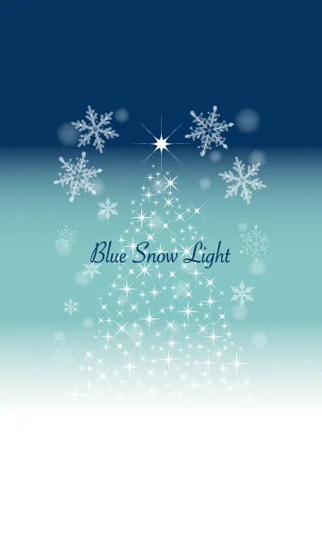 [LINE着せ替え] 青い雪の夜の画像1