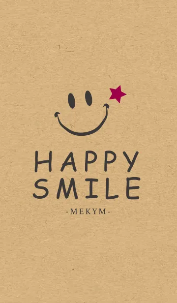 [LINE着せ替え] HAPPY SMILE STAR KRAFT 22 -MEKYM-の画像1