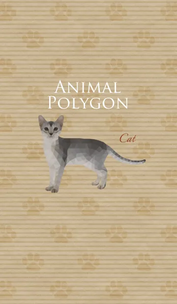 [LINE着せ替え] ANIMAL POLYGON [Cat]の画像1