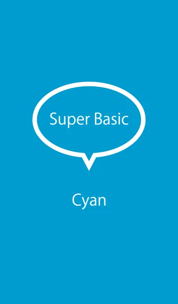 [LINE着せ替え] Super Basic Cyanの画像1