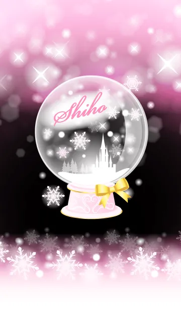 [LINE着せ替え] しほ❤️の着せかえ❤️スノードームピンクの画像1