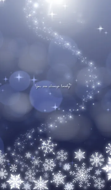 [LINE着せ替え] 雪の結晶〜クリスマスナイト〜の画像1