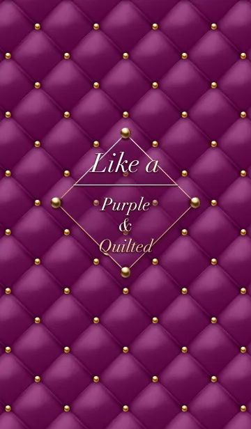 [LINE着せ替え] Like a - Purple ＆ Quilted #Grapeの画像1
