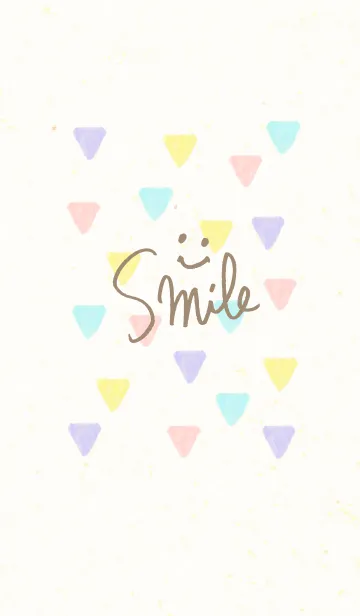 [LINE着せ替え] スマイル-大人水彩三角16-の画像1