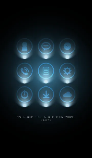 [LINE着せ替え] TWILIGHT BLUE LIGHT ICON THEME 2の画像1