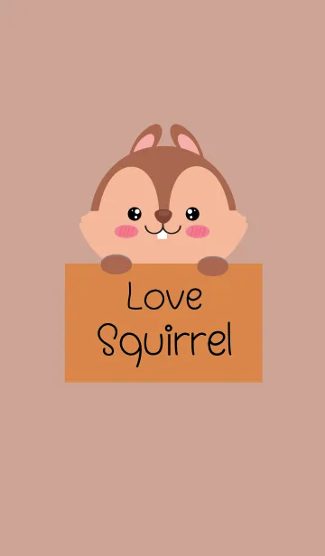 [LINE着せ替え] Simple Love squirrel (jp)の画像1