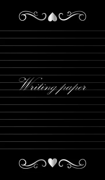 [LINE着せ替え] Writing paper -SILVER-の画像1