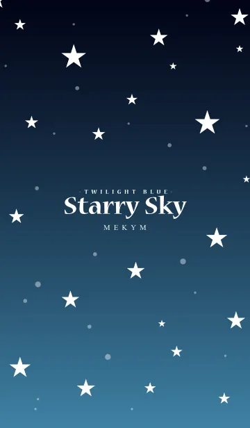 [LINE着せ替え] - Starry Sky Twilight Blue -の画像1