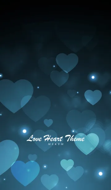 [LINE着せ替え] Love Heart Theme -TWILIGHT BLUE-の画像1