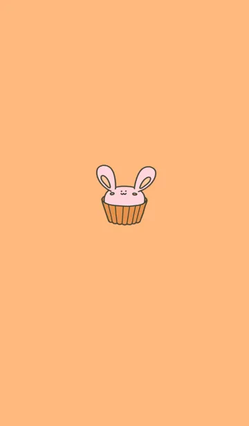 [LINE着せ替え] うさぎのカップケーキ2の画像1