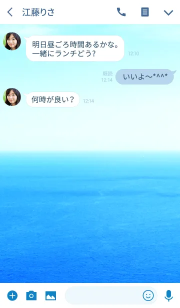 [LINE着せ替え] 青い海！青い空！10の画像3
