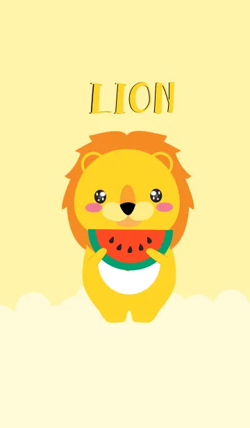 [LINE着せ替え] Simple Cute Lion V.2 (jp)の画像1